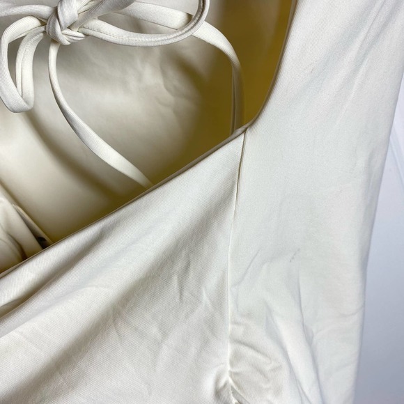 L Space High Impact One Piece Bitsy Cut Swimsuit Cream Tan Sz 12 XL NWT - Picture 11 of 12